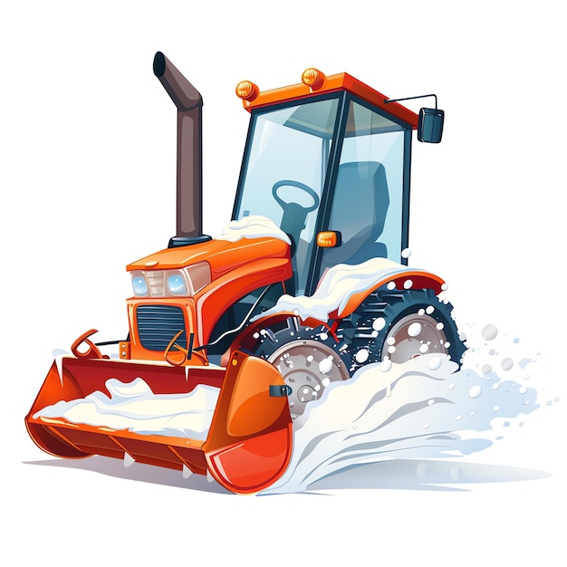 snow blower transparent background vector element