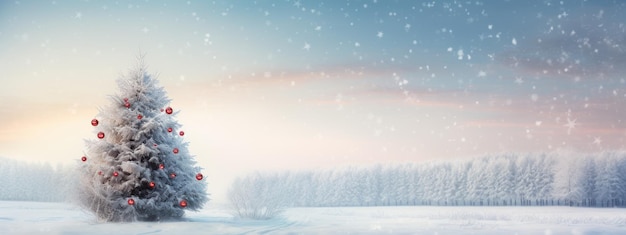 a snow covered Christmas tree standing against the sky wallpaper