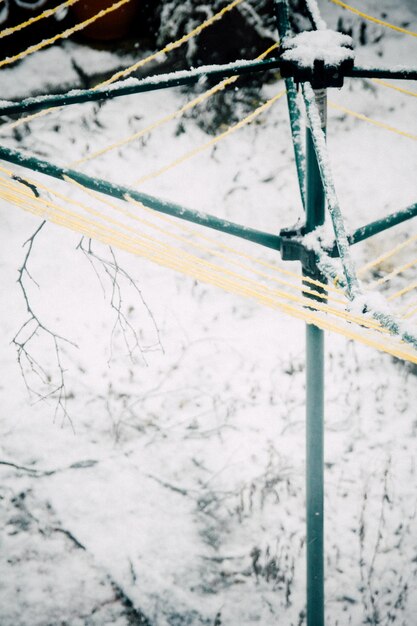 Photo snow covered landscape