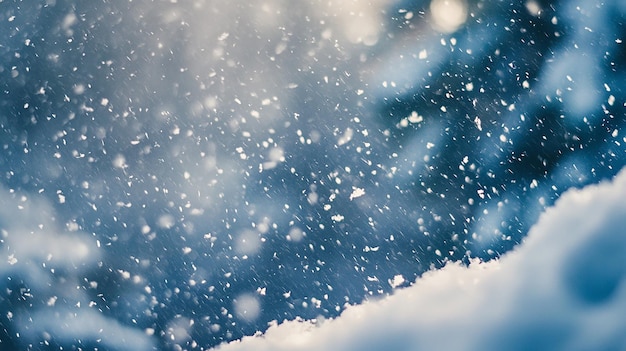 Photo a snow covered tree with a blue sky in the background