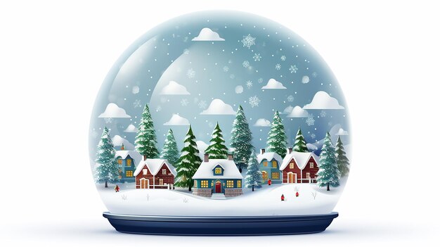 Snow Globe with Christmas Town