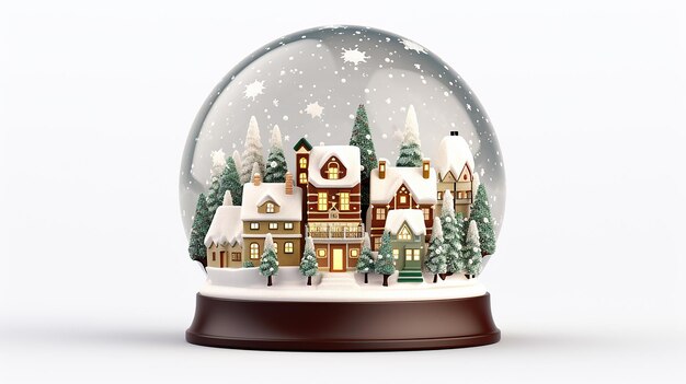 Snow Globe with Christmas Town