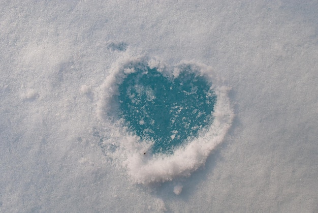 Snow heart Spring mood Snow