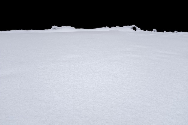 Snow isolated on a black background. winter design element. High quality photo