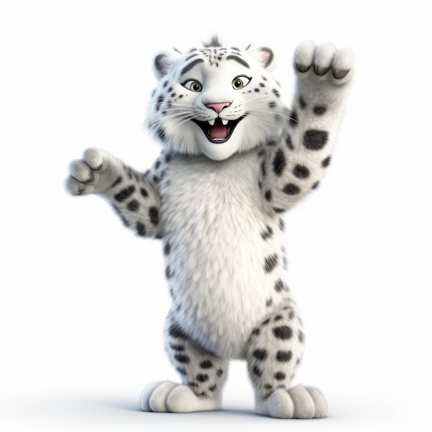 Snow leopard character