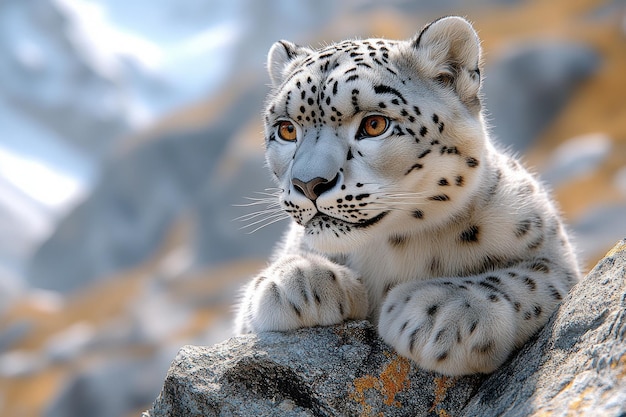 Snow Leopard Portrait