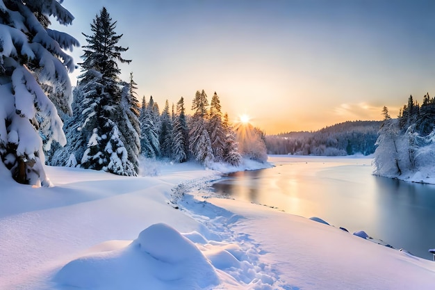 snow nature background