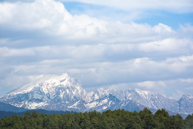 Snow scenic mountain at Jade Dragon snow mountain, Lijiang, China 