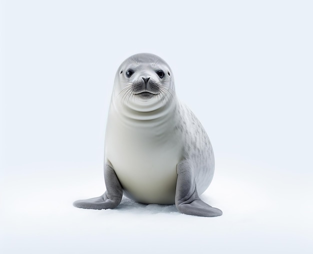 snow seal isolated