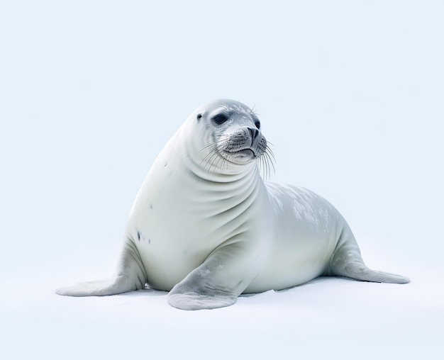 snow seal isolated