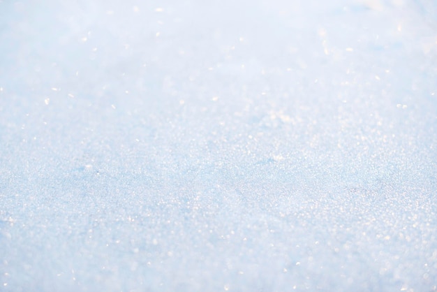 Snow texture background. Natural white snow powder in winter