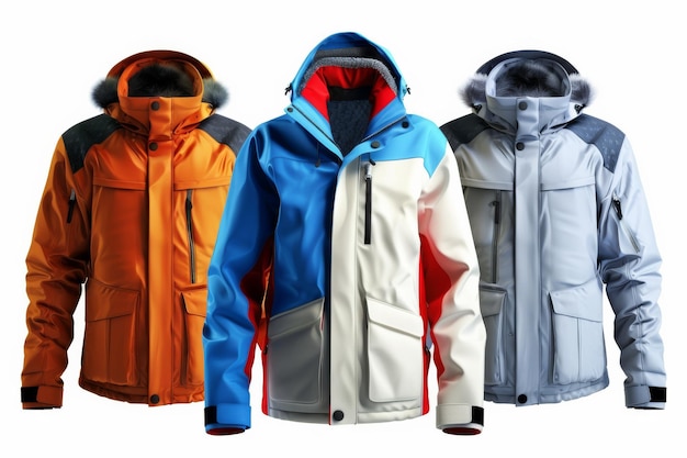 Snowboarding Jackets Isolated In Transparent Background