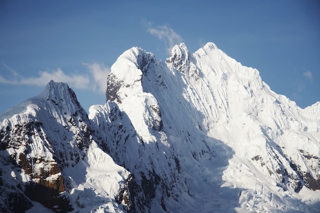 Snowcowered high cordillera mountain