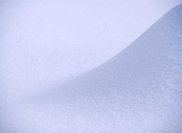 Snowdrift and snow texture on a bright sunny day