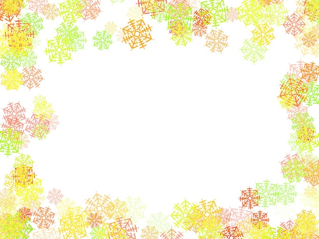 Snowflake Christmas frame Illustration Background