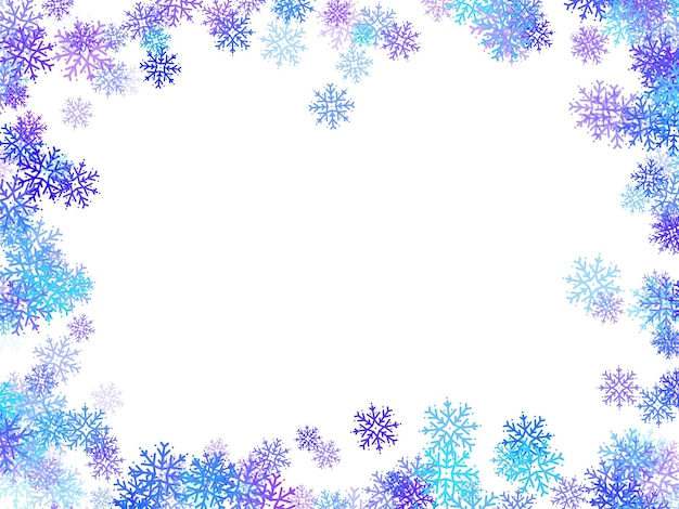 Snowflake Christmas frame Illustration Background