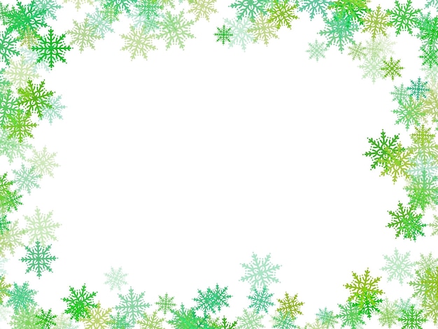 Snowflake Christmas frame Illustration Background