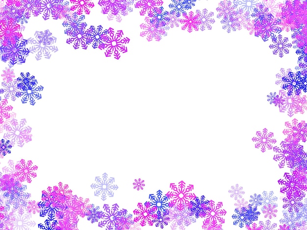 Snowflake Christmas frame Illustration Background