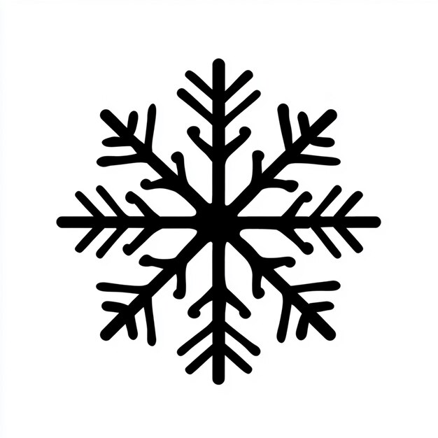 Photo a snowflake is shown on a white background