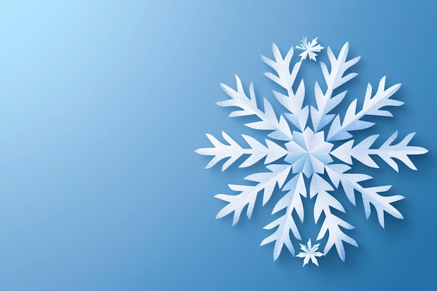 a snowflake made of paper