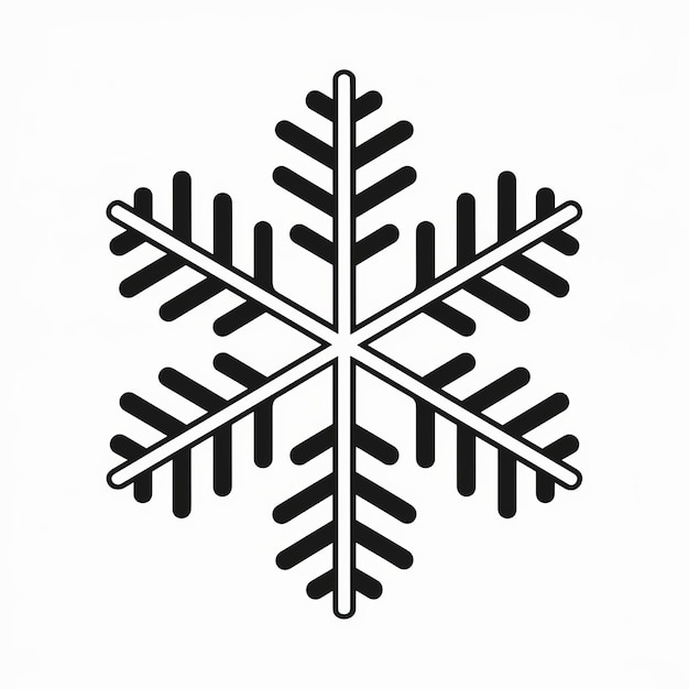 a snowflake that is on a white background