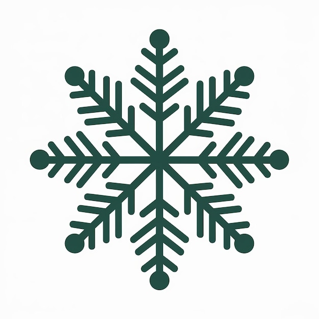 Photo a snowflake that is on a white background