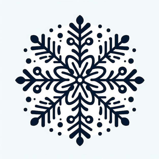 Photo a snowflake that is on a white background