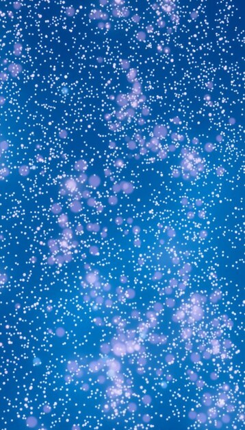 Photo snowflakes are falling on a blue background