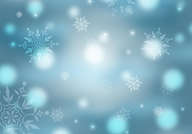 Snowflakes on a blue background.