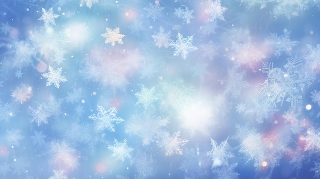 Snowflakes blur winter background high quality illustration