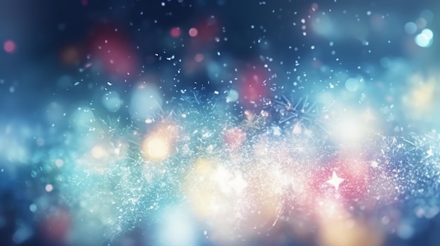 Snowflakes blur winter background high quality illustration