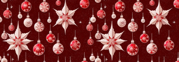 Snowflakes and ornaments christmas wallpaper