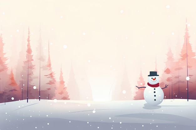 Snowman Background Is a Good Christmas Decoration This Year