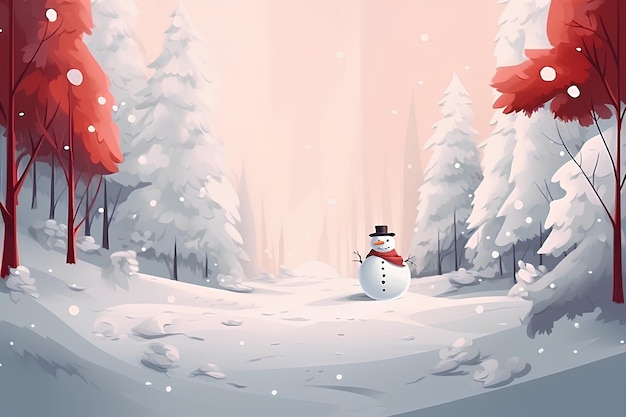 Snowman Background Is a Good Christmas Decoration This Year