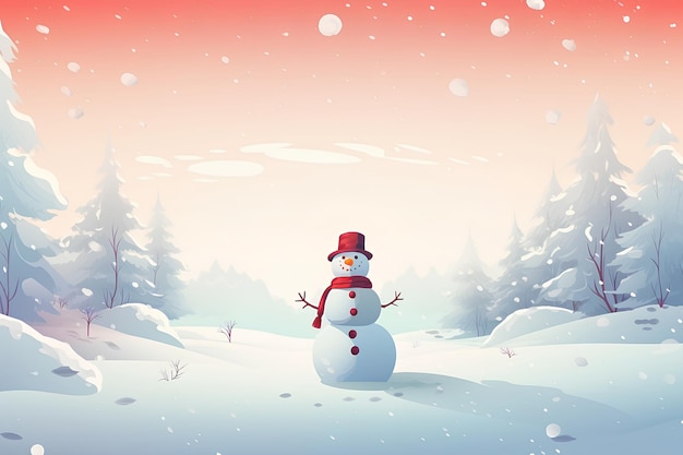 Snowman Background Is a Good Christmas Decoration This Year