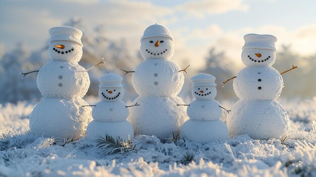 Photo snowman background