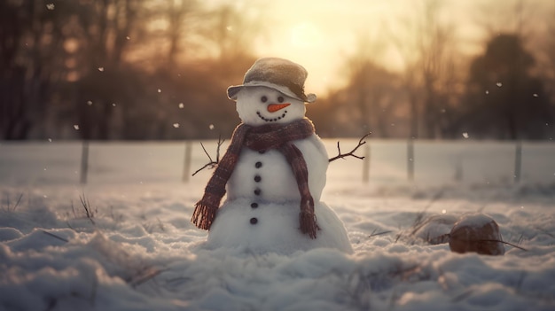 Snowman Background