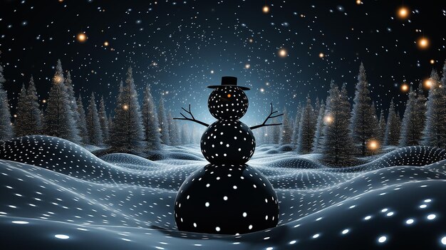 Snowman LiDAR Dot Pattern