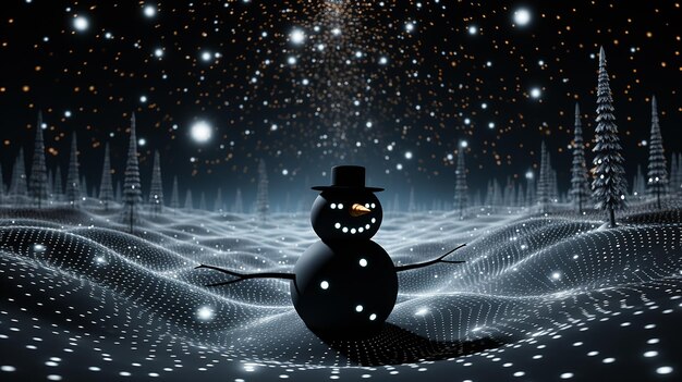 Snowman LiDAR Dot Pattern