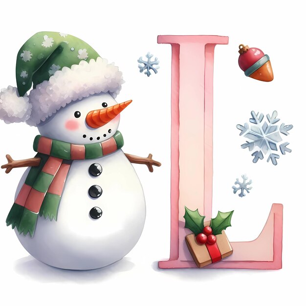 snowman snowdecemberpastelideasornamentcardwinterwordprintfontenglishalphabetholidaychr