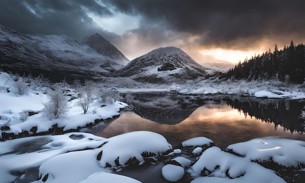 Snowmelt in the Highlands Wallpaper