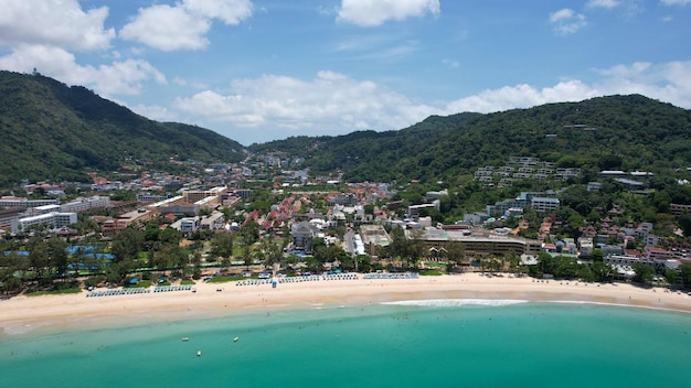 The snowwhite kata beach of phuket island