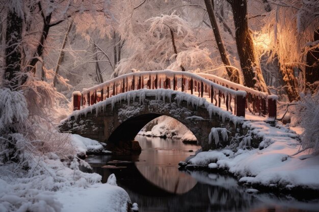 Snowy Bridges Generative AI