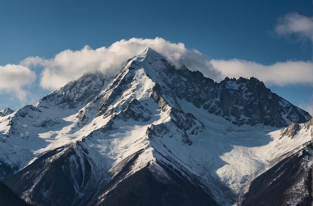 Snowy Mountain Backdrop