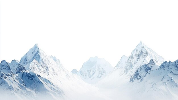 Snowy Mountain Range Landscape