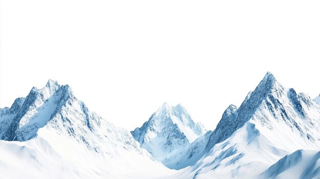 Snowy Mountain Range Landscape