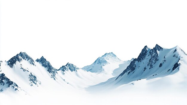 Snowy Mountain Range Landscape