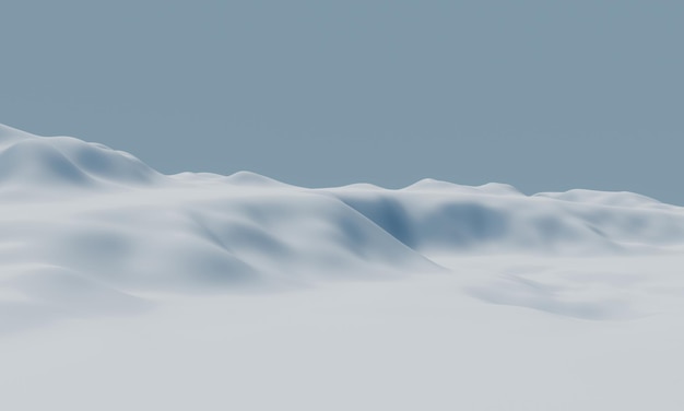 Snowy mountain Snow terrain