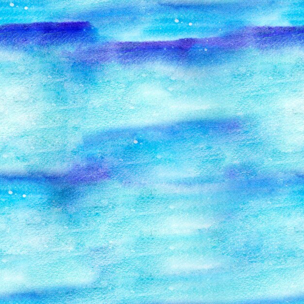 Snowy night watercolor seamless pattern