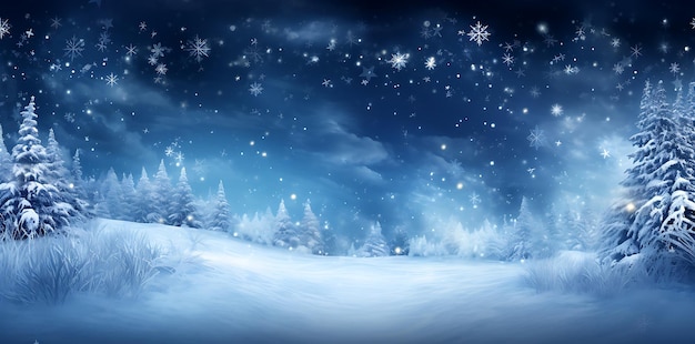 snowy winter Christmas background with pine trees snowy winter scenes naturalistic backgrounds